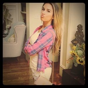 NWT Jessie James Decker Kittenish Plaid Flannel